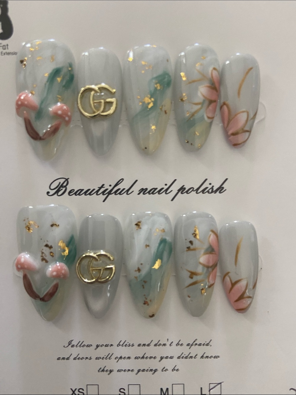 New fashion nails- size large almond